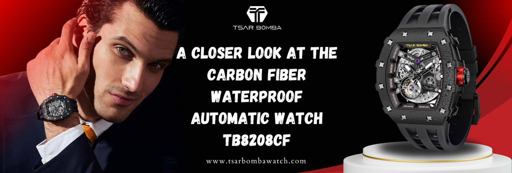 A Closer Look at the Carbon Fiber Waterproof Automatic Watch TB8208CF