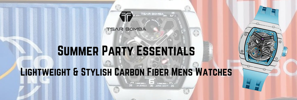Summer Party Essentials: Lightweight & Stylish Carbon Fiber Mens Watches
