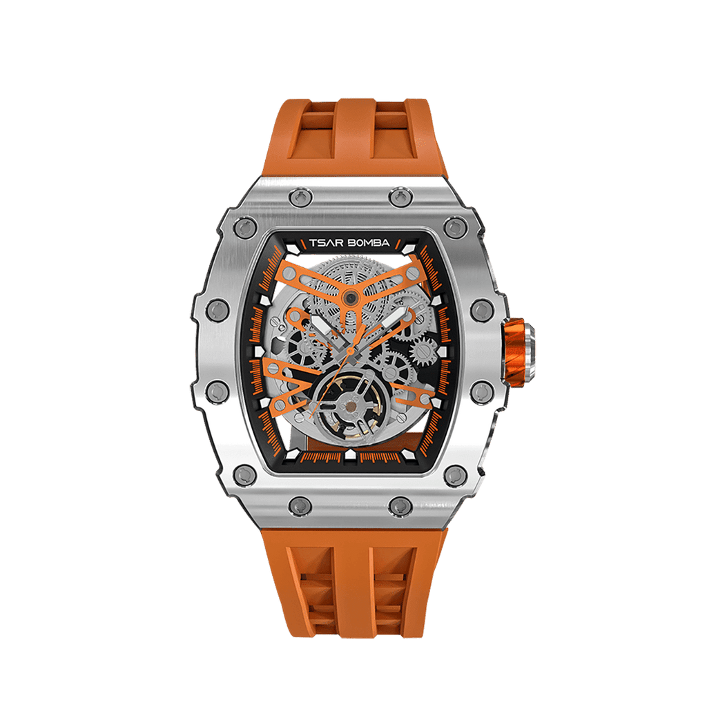 TB8208A Automatic Hollow Sapphire Luxury Watch - TSARBOMBA WATCH