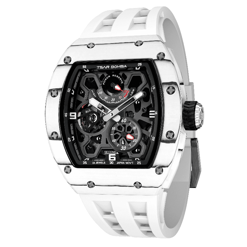 バルバ Elemental-Cubic Zirconia Automatic Watch TB8208D – Tsarbomba